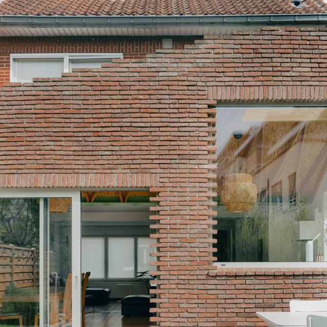 Monsieur Pascal Architectes, MPA, Photograph Jeroen Verrecht, Bruxelles, Maison, Extension, Ossature bois, Briques, Circularité