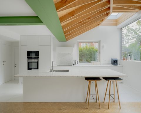 Monsieur Pascal Architectes, MPA, Photograph Jeroen Verrecht, Bruxelles, Maison, Extension, Ossature bois, Briques, Circularité