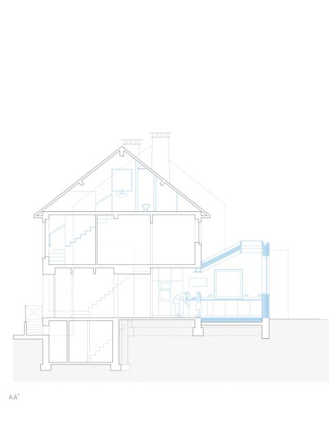 Monsieur Pascal Architectes, MPA, Bruxelles, Maison, Extension, Ossature bois, Briques, Circularité